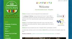 Desktop Screenshot of ecoleantonia-montpellier.com