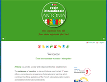 Tablet Screenshot of ecoleantonia-montpellier.com